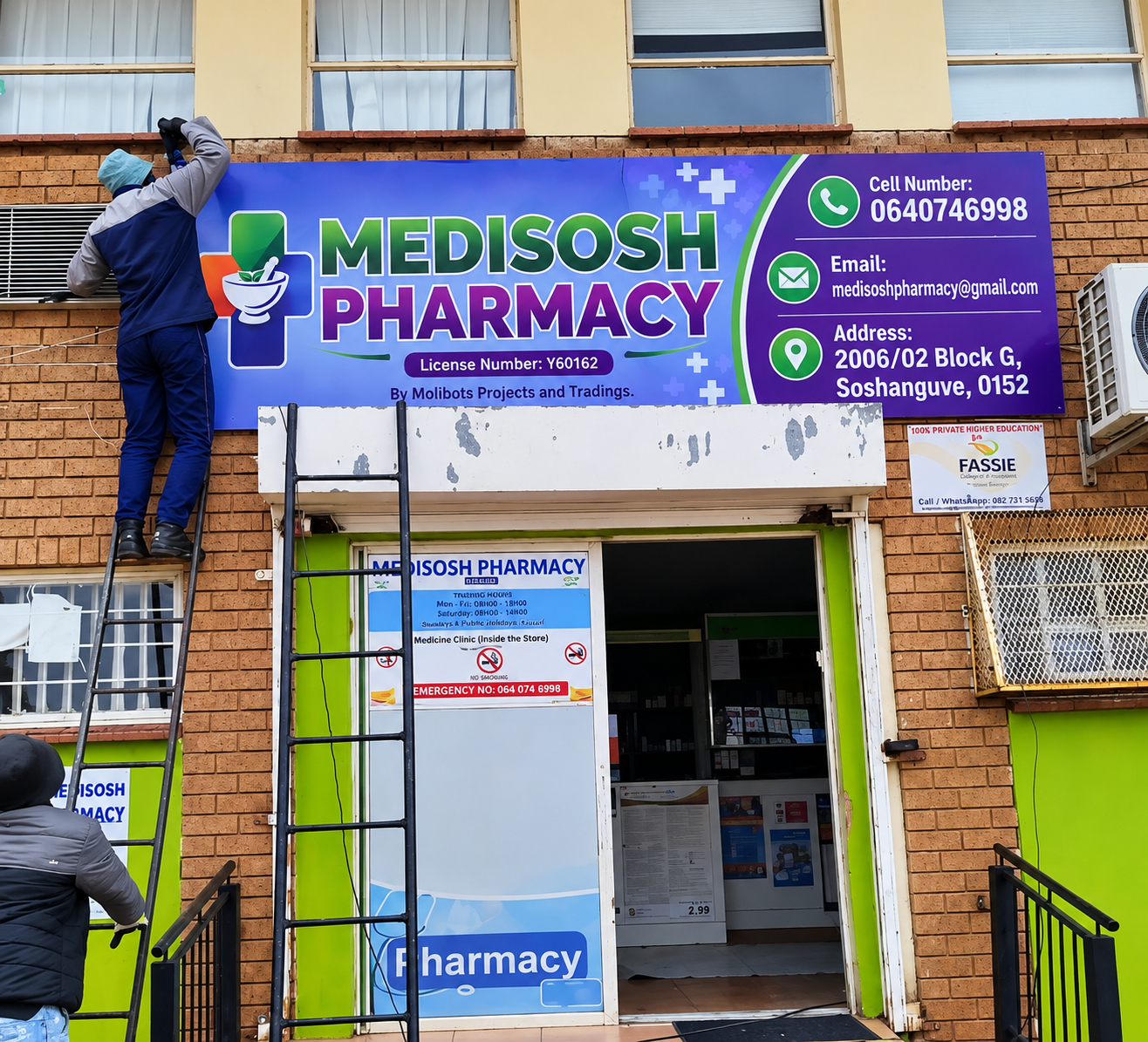 Finished signage