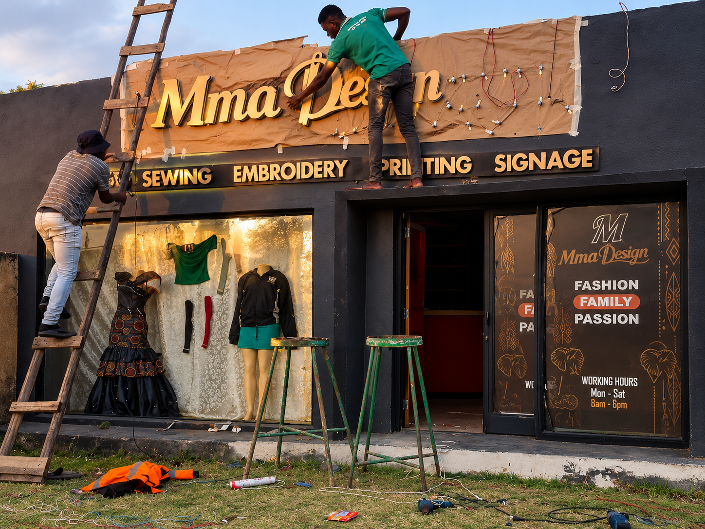 Sign installation